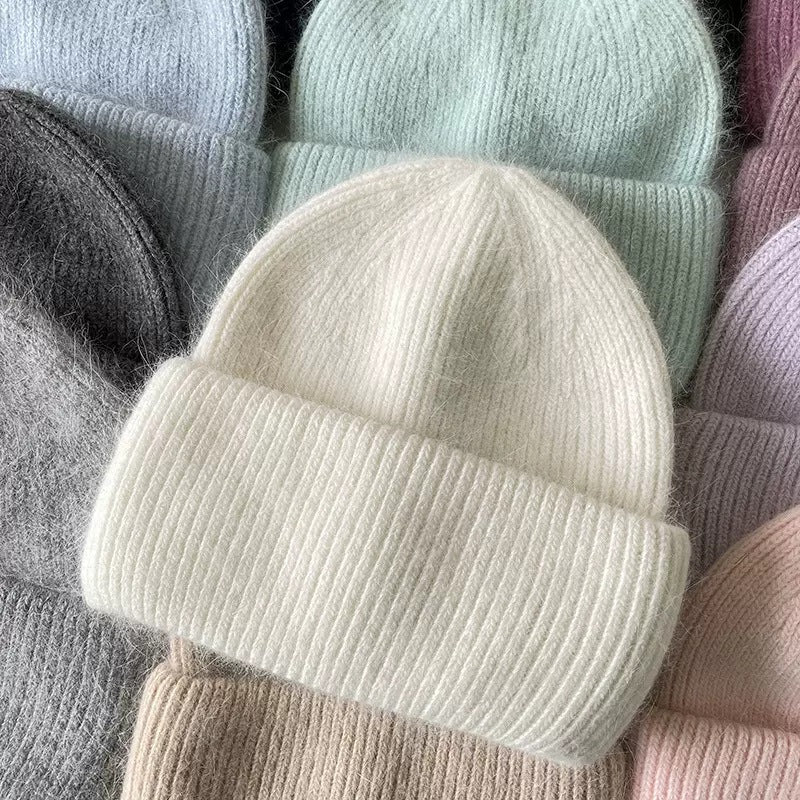 Sombrero de piel de conejo para mujer
