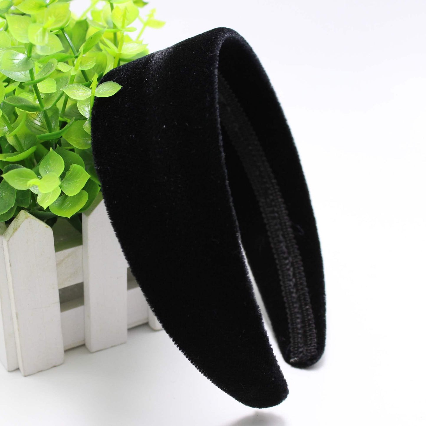 Handmade velvet tiara headband – bold, stylish hair accessory for parties and weddings