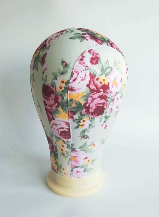 canvas wig head block for wig making and styling
durable wig mannequin head mold for professionals
lightweight wig head for styling and pinning wigs
canvas wig stand for shaping and storing wigs