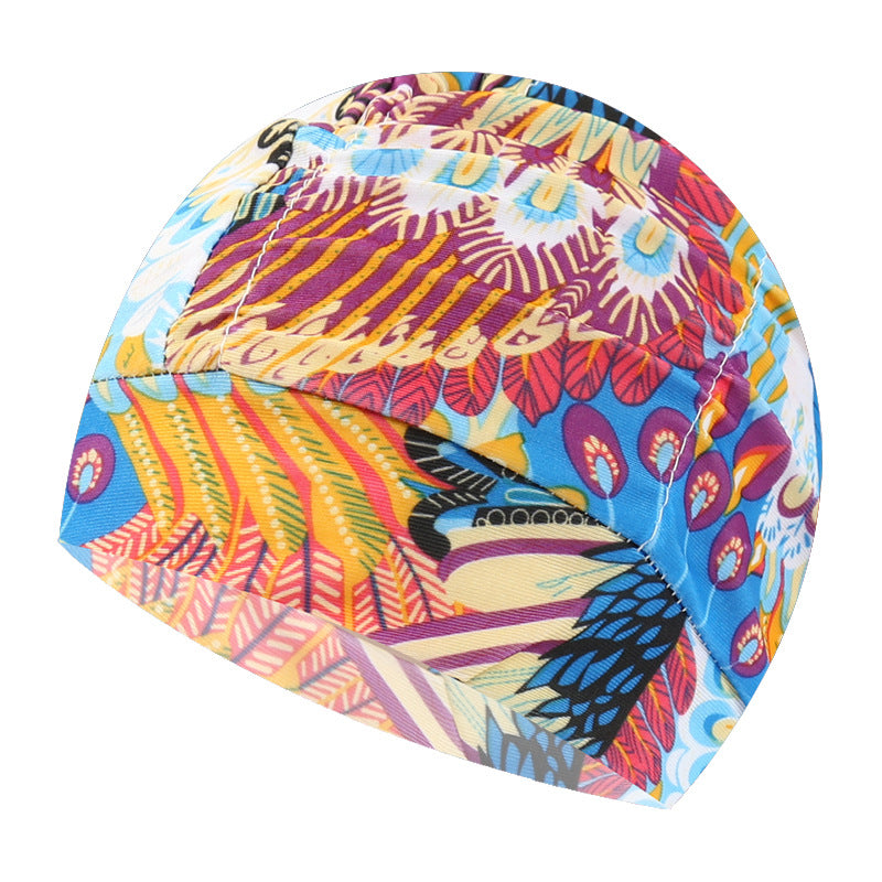 pleated swim cap double layer nylon unisex design
comfortable stretch swimming hat adult water sports
printed swim cap secure fit flexible nylon material
unisex swimming cap for pool and beach use