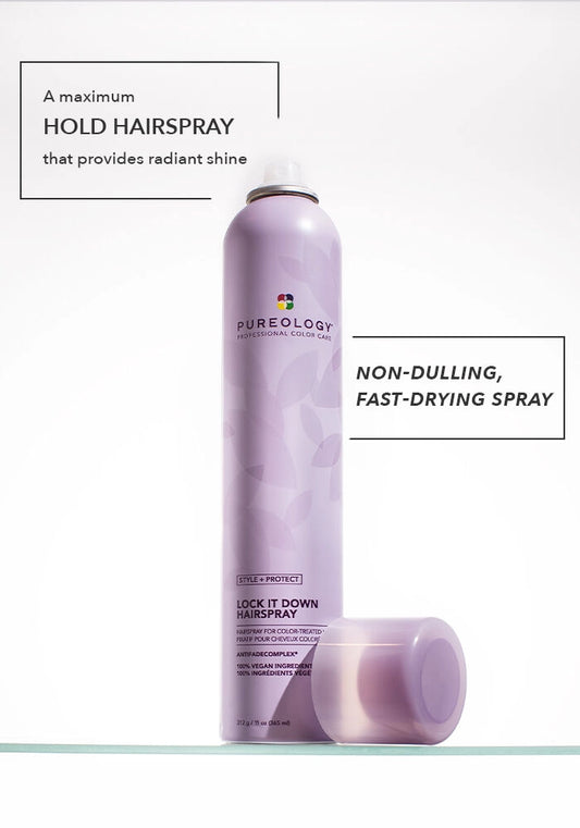 PUREOLOGY Style + Protect Lock It Down Hairspray