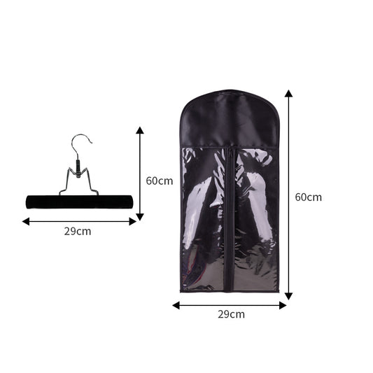 Hair extension carrier bag with hanger storage case
Protective hair extension travel bag dust cover organizer
Extension storage bag keeps hair tangle free and clean
Portable hair extension case with built in hanger
Professional salon hair extension organizer travel bag
Hair extension storage bag for safe and neat organization