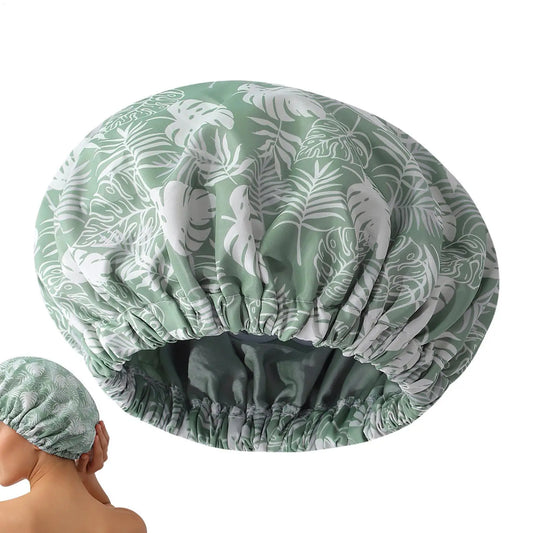 Waterproof shower cap for protecting hair in shower
Reusable eco-friendly shower cap for adults