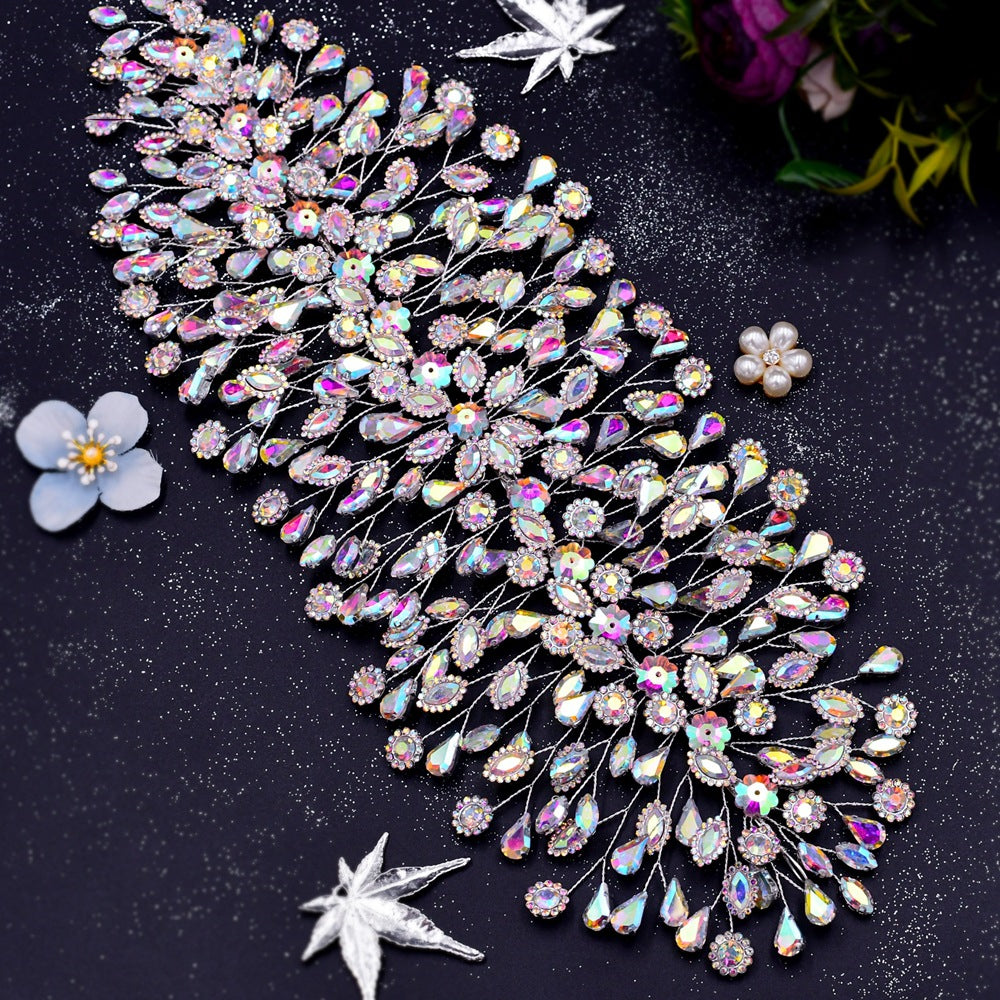 Lightweight crystal headband enhancing chic everyday hairstyles