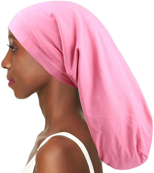 Satin-Lined Long Nightcap for Braids, Dreads & Long Hair – For Men & Women