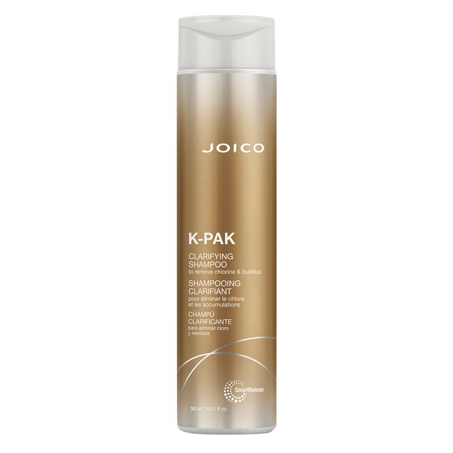 K-Pak Clarifying Shampoo bottle for deep cleansing hair care
Professional clarifying shampoo removing buildup from damaged hair
K-Pak shampoo for restoring shine and healthy-looking hair
Deep cleansing clarifying shampoo for oily and dull hair