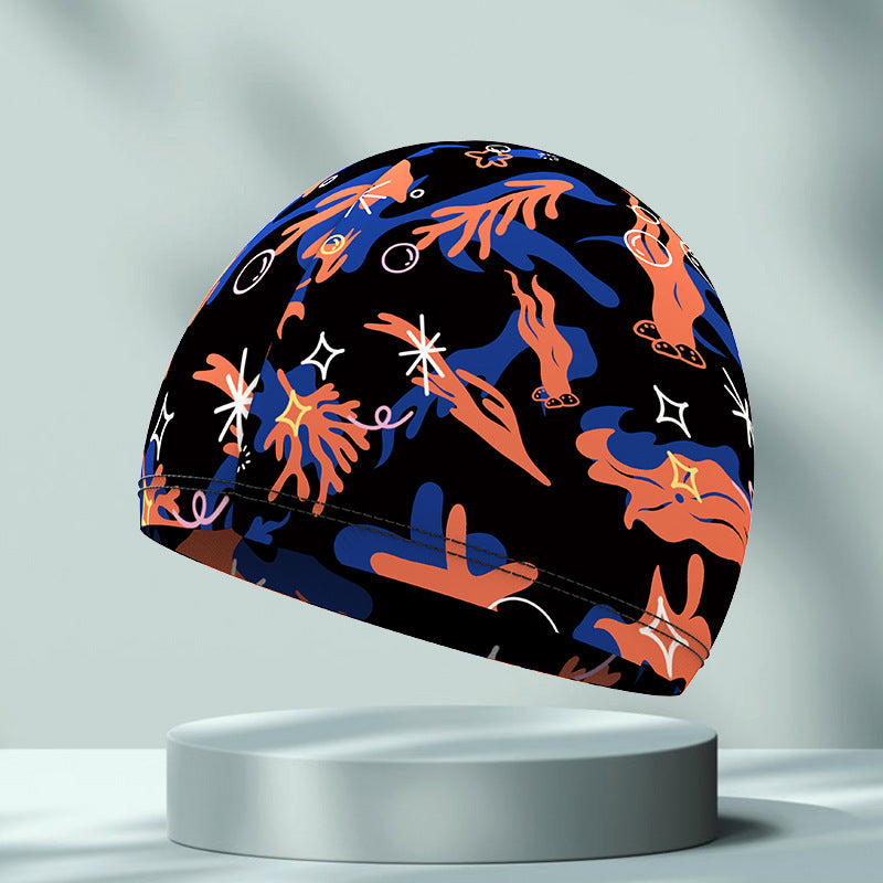 Men’s Nylon Swim Cap Quick-Dry Stretch Fit