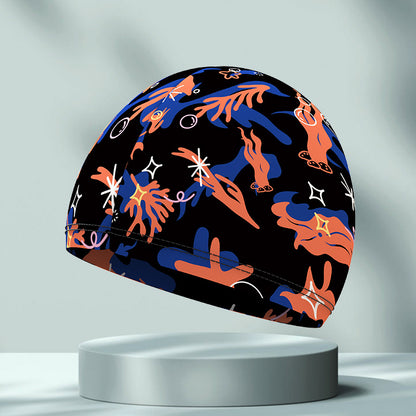 Men’s Nylon Swim Cap Quick-Dry Stretch Fit