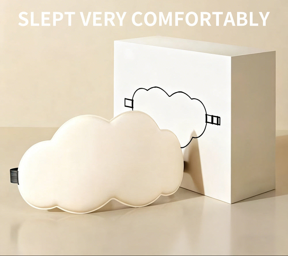 cloud shaped 3D sleep eye mask soft breathable light blocking design
unisex padded sleep mask for travel and home relaxation comfort
soft polyester eye mask with contour fit for pressure free sleep
lightweight sleep mask cloud design for total light blocking rest