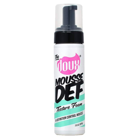 The Doux MOUSSE DEF Texture Foam for curl definition
Lightweight curl mousse for frizz-free textured hair styling
The Doux styling foam for wash-and-go and twist-out styles
Professional texture foam for soft shiny defined curls