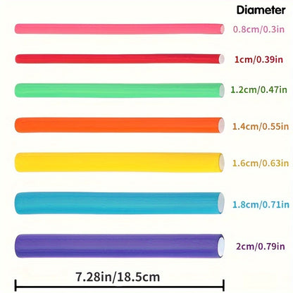 42-piece flexi rod set for heatless curls
Flexible curling rods for all hair types
Hair curling set creating soft waves and tight coils
Long-lasting, salon-quality curls with flexi rods