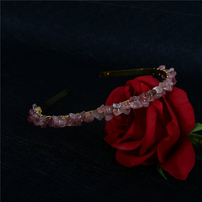 Crystal Amethyst Bridal Headband