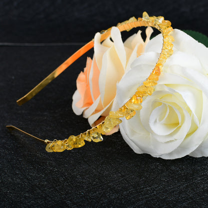 Crystal Amethyst Bridal Headband