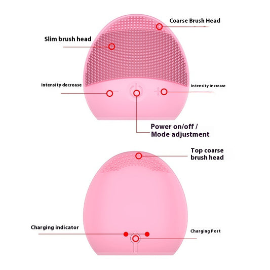 ultrasonic silicone facial cleansing device pink color
electric face cleaner deep pore cleansing tool
3 gear facial cleansing device for skincare routine
silicone facial scrubber ultrasonic skin cleaning tool