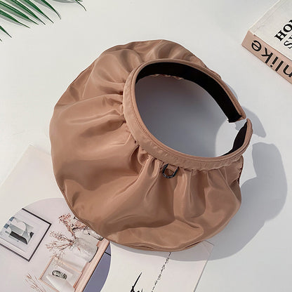 2-in-1 Sun Hat & Headband for Women – Korean Style UV Protection Visor Cap with Breathable Quick-Dry Fabric.