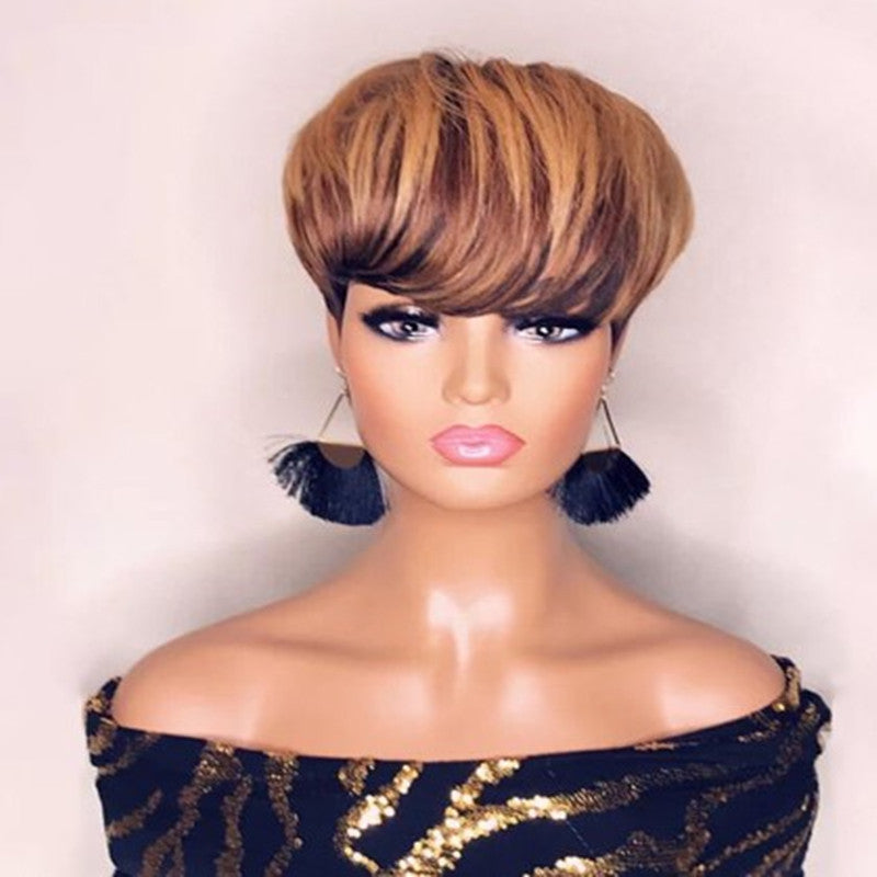 Synthetic 18cm short wig with oblique bangs, soft heat-resistant fiber, natural-looking style
Trendy oblique bangs wig for women, short 18cm high-temperature synthetic hair, low-maintenance
Realistic short synthetic wig with oblique bangs, lightweight, flattering face-framing hairstyle
