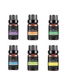 Organic Aromatherapy Essential Oils Set – 6 x 10ml Bottles.