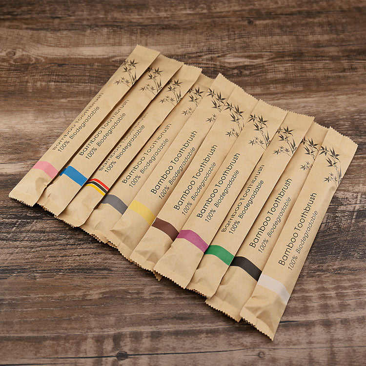 Eco-friendly bamboo toothbrush set with soft charcoal bristles
Natural bamboo toothbrushes for sustainable oral care
6-piece soft bristle bamboo toothbrush dental care set
Charcoal bamboo toothbrushes with colorful eco handles