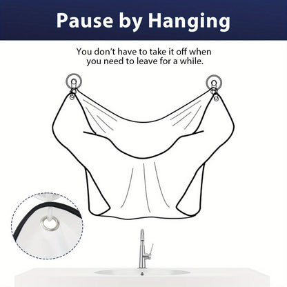 Hair Catcher Shaving Bib – Mess-Free Beard & Hair Grooming Cape.