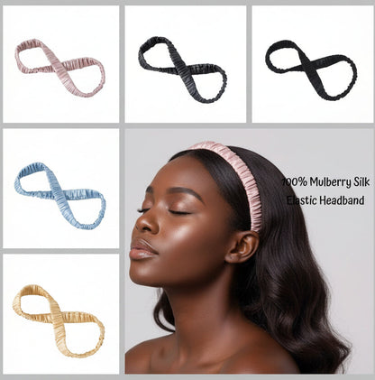 Diadema de seda deportiva para mujer – Diadema ondulada antideslizante para lavarse la cara, el cuidado de la piel y el uso diario