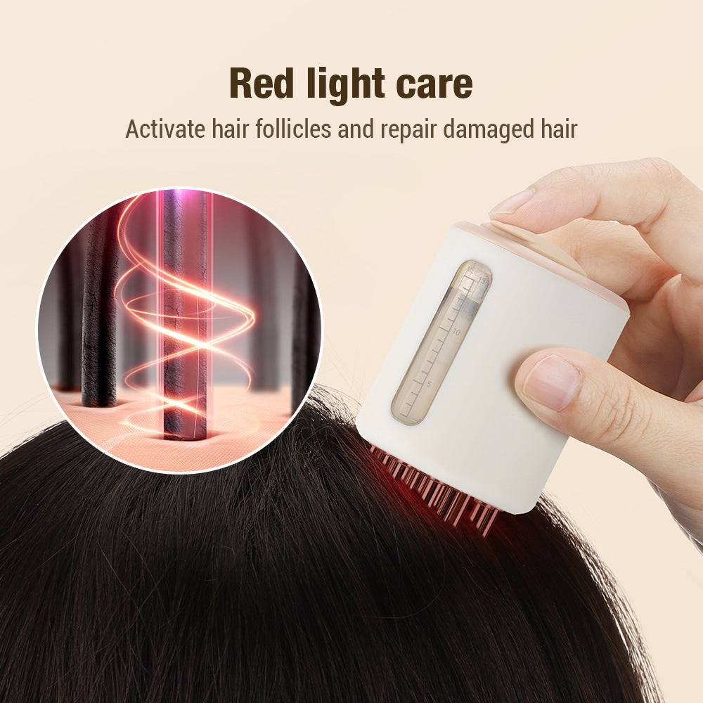 vibrating scalp massager comb for head relaxation
usb rechargeable head massage comb portable design
conductive comb with light for scalp stimulation
handheld scalp massager comb with vibration