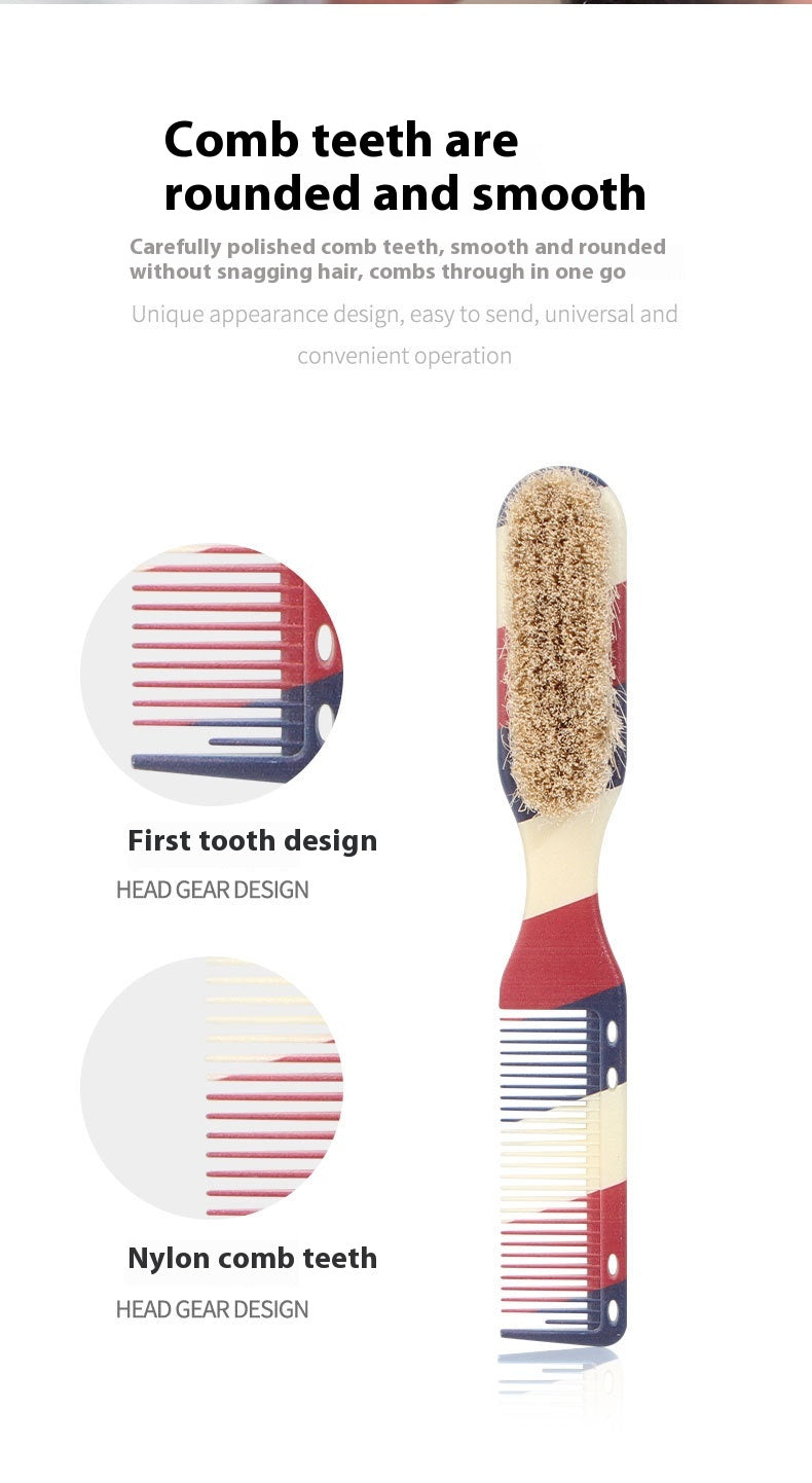 Soft Bristle Beard Brush Grooming & Hair Styling Tool