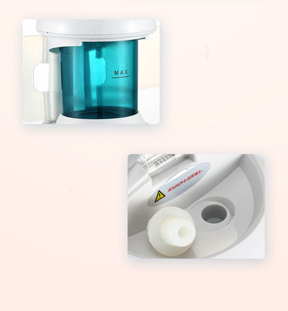 Facial steamer emitting warm mist for skincare
Compact humidifier for home spa treatments
Steam device for face and scalp hydration
Portable steamer for beauty and hair care