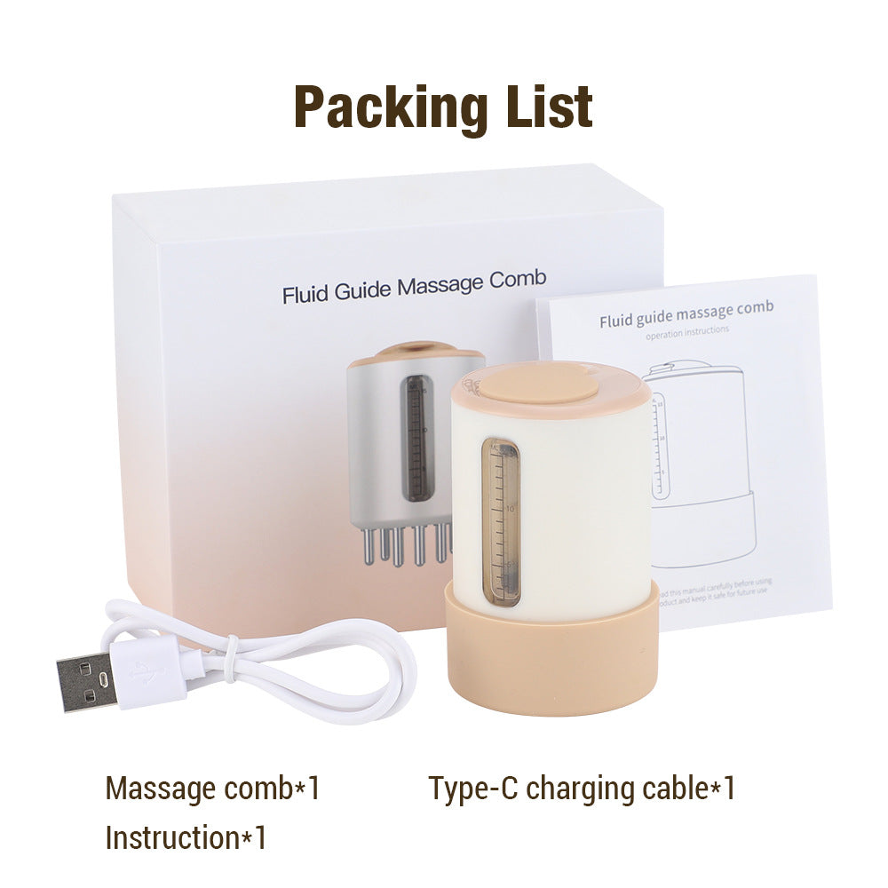 vibrating scalp massager comb for head relaxation
usb rechargeable head massage comb portable design
conductive comb with light for scalp stimulation
handheld scalp massager comb with vibration