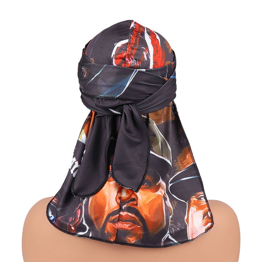 Adult and kids printed milk silk durag pirate hat streetwear style
Soft hip-hop wave cap durag for men women and children
Breathable pirate durag headwrap with fashionable printed design
European American style durag cap for wave protection and fashion