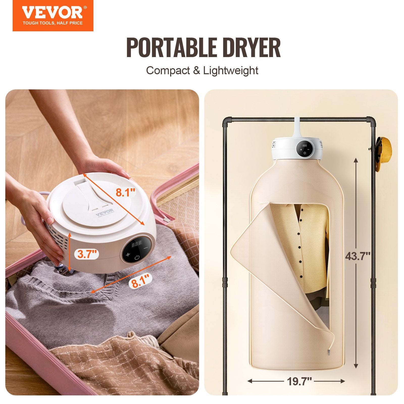 Portable clothes dryer with heated drying bag for travel and small spaces
Compact PTC heated clothes drying system with portable dryer bag
Travel clothes dryer for apartments, dorms, and hotel use
Lightweight portable laundry dryer with fast heating technology