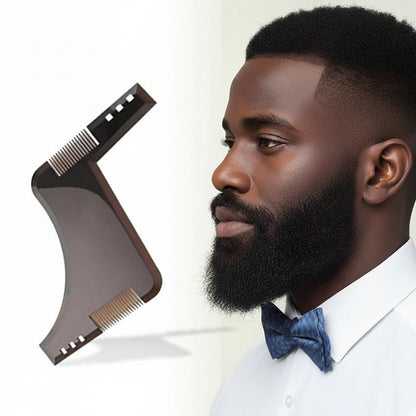 4PCS Beard Shaping Kit for Men – Precision Shaving Template & Goatee Styling Tool Set