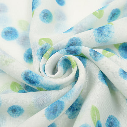 Light Blueberries Cotton Linen Bali Yarn Scarf