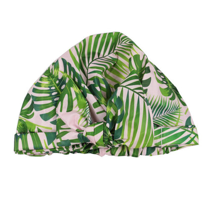 Women’s waterproof shower cap with striped print design
Stylish printed shower cap protecting hair from water
Oxford cloth shower cap with floral and tropical patterns
Comfortable waterproof hair cap with secure fit for adults