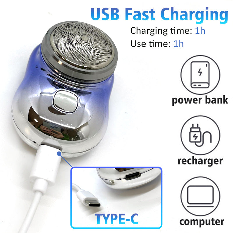 Portable USB rechargeable electric shaver for men wet and dry use
Mini cordless travel shaver with waterproof painless shaving design
Compact electric razor with high-speed motor and rotary blade head
Pocket-size rechargeable shaver for smooth facial and body grooming
