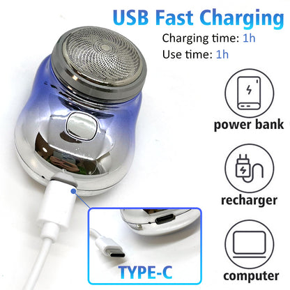 Portable USB rechargeable electric shaver for men wet and dry use
Mini cordless travel shaver with waterproof painless shaving design
Compact electric razor with high-speed motor and rotary blade head
Pocket-size rechargeable shaver for smooth facial and body grooming