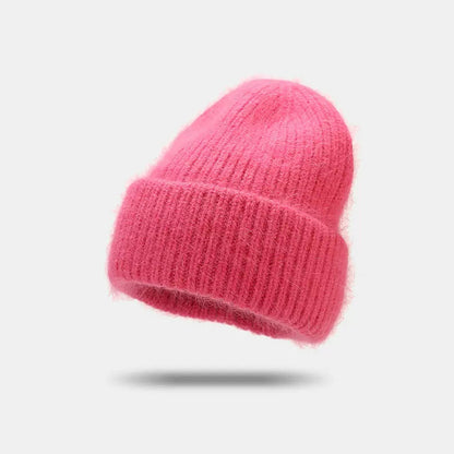 Sombrero de piel de conejo para mujer