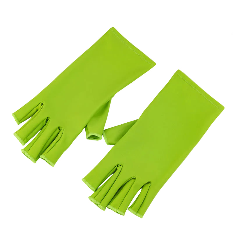 Guantes de protección UV para manicura – Sin dedos