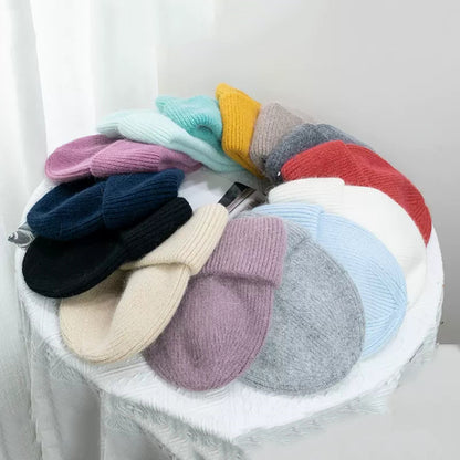 Sombrero de piel de conejo para mujer