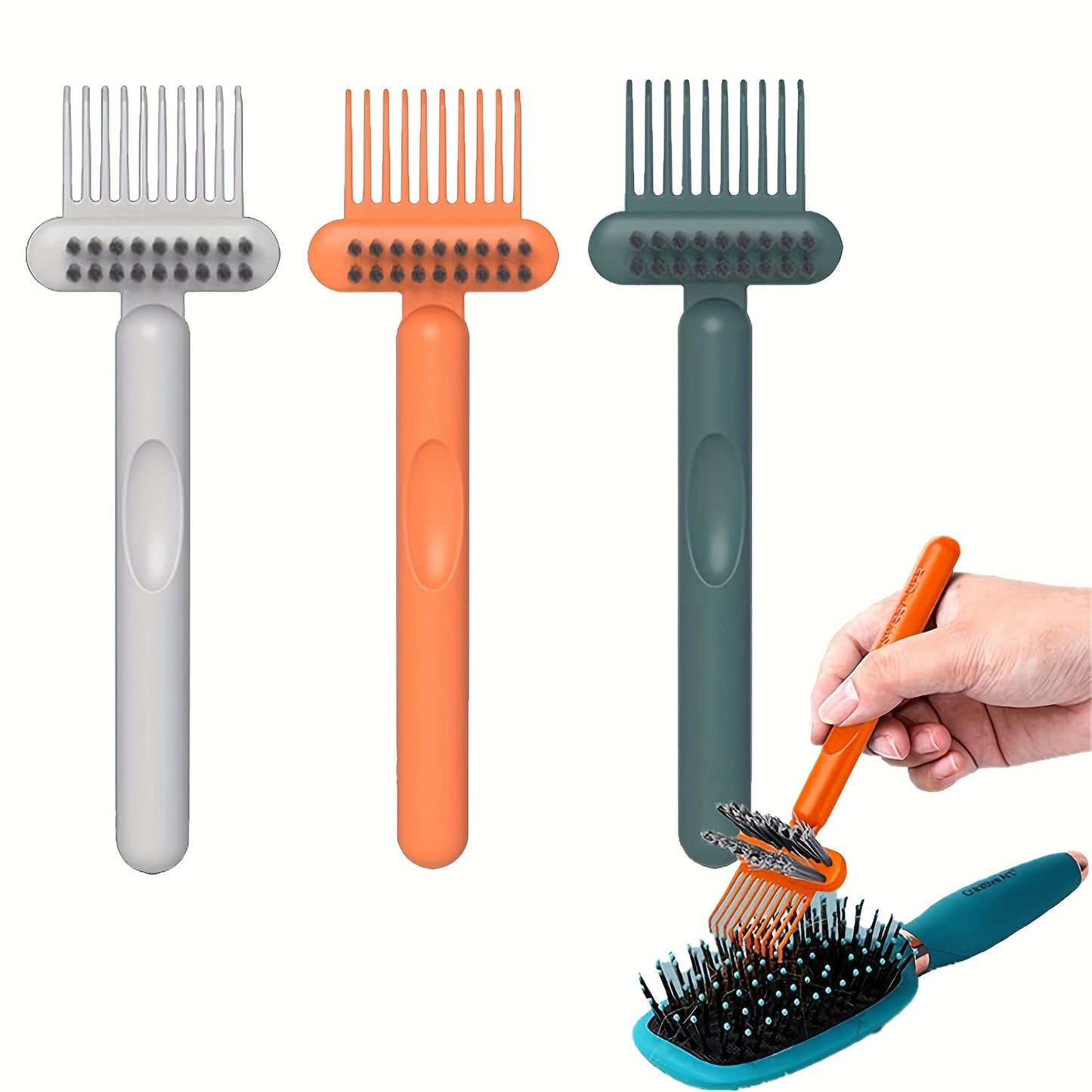 2-in-1 Hair Brush and Comb Cleaner