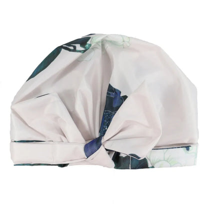 Floral patterned headscarf on a white background
