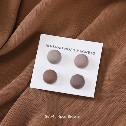Magnetic hijab pins no snag colorful macaron clasp set
Strong magnetic scarf clips holding hijab without holes
Round colorful hijab magnets for secure fabric hold
Lightweight no snag hijab clasps for everyday wear