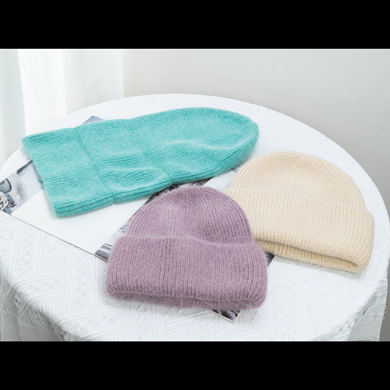 Sombrero de piel de conejo para mujer