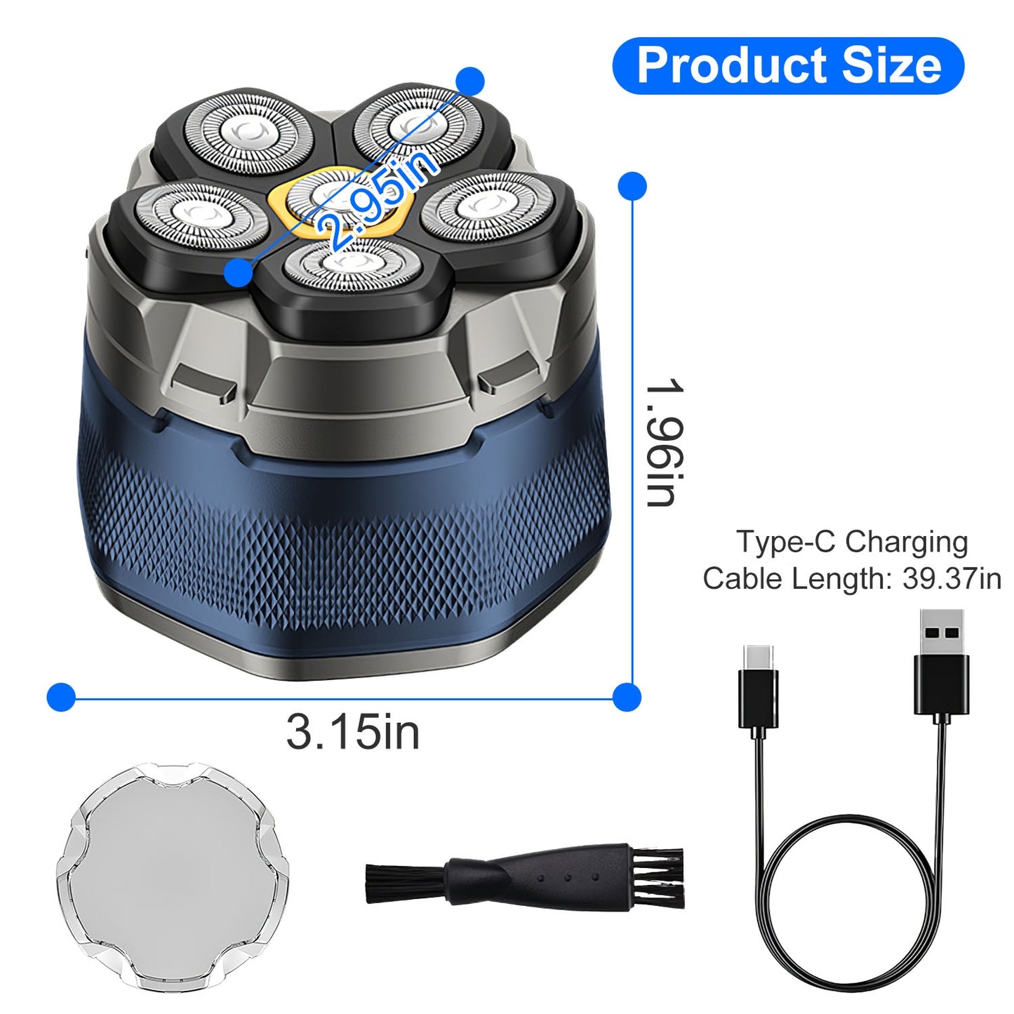 6d electric head shaver cordless waterproof bald razor
floating head shaver wet dry led display grooming tool
rechargeable electric razor type c fast charge men
magnetic head shaver easy clean waterproof design