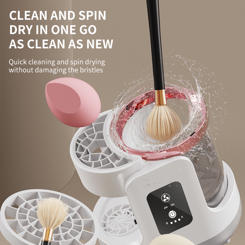 Automatic 3-in-1 Makeup Brush Cleaning & Drying Machine