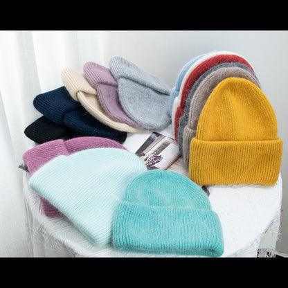 Sombrero de piel de conejo para mujer