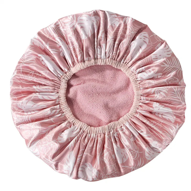 Gorro de ducha 3 en 1 XL – Impermeable, absorbente y suave con el cabello