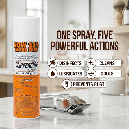 Clippercide 5-in-1 Clipper Spray Disinfectant