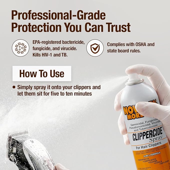 Clippercide 5-in-1 Clipper Spray Disinfectant