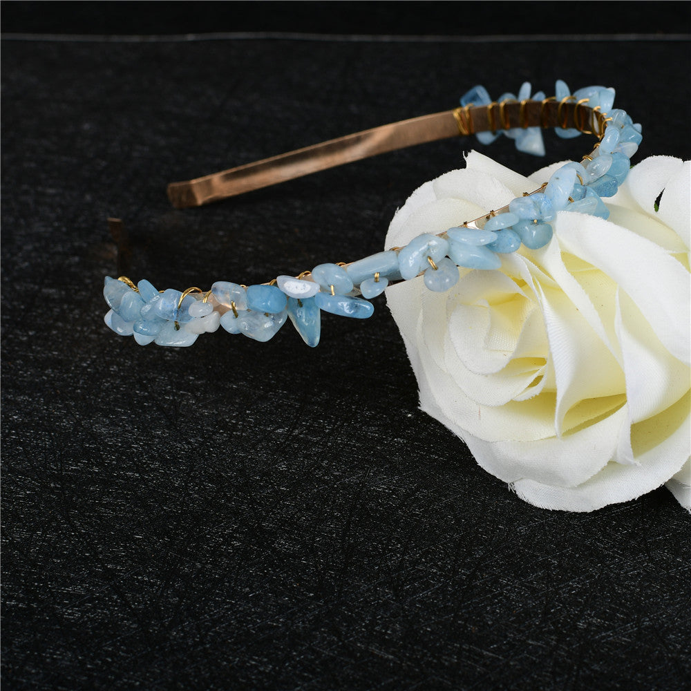 Crystal Amethyst Bridal Headband