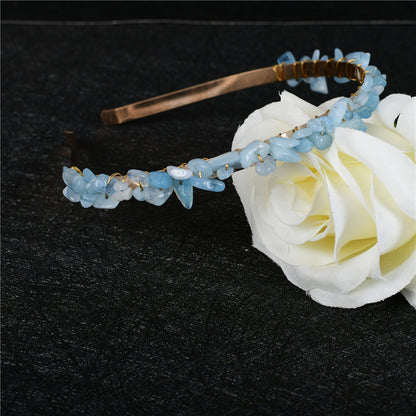 Crystal Amethyst Bridal Headband